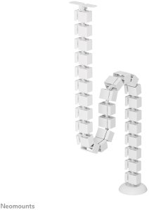 NEOMOUNTS Cable Spine Organizer for sit/stand desk frames screw mounted white 2