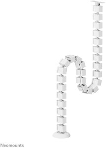 NEOMOUNTS Cable Spine Organizer for sit/stand desk frames screw mounted white 4