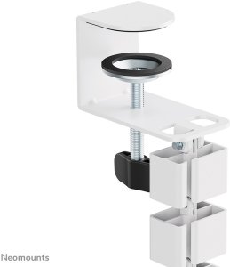 NEOMOUNTS Cable Spine Organizer for sit/stand desk frames clamp mounted white 5