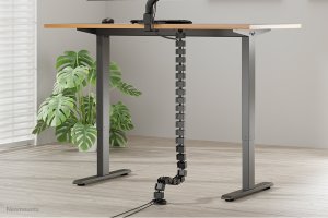 NEOMOUNTS Cable Spine Organizer for sit/stand desk frames screw mounted black 10