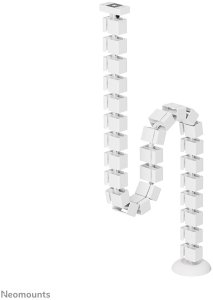 NEOMOUNTS Cable Spine Organizer for sit/stand desk frames magnet mounted white 2