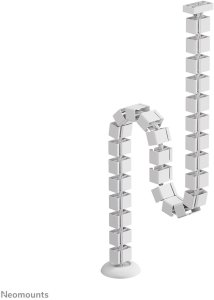 NEOMOUNTS Cable Spine Organizer for sit/stand desk frames magnet mounted white 3
