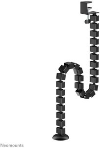 NEOMOUNTS Cable Spine Organizer for sit/stand desk frames clamp mounted black 3
