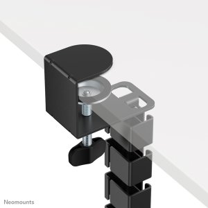 NEOMOUNTS Cable Spine Organizer for sit/stand desk frames clamp mounted black 5