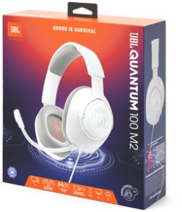 JBL Quantum 100M2 Zestaw słuchawkowy Przewodowa Opaska na głowę Gaming Biały 9