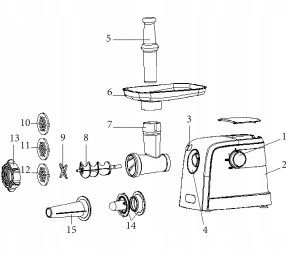Maszynka do mielenia mięsa 1500W MAESTRO MR-854 9