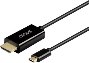 Kabel USB Savio USB-C - HDMI 1 m Czarny (CL-190) 2