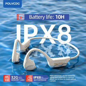 Bezprzewodowe słuchawki z przewodnictwem kostnym 32GB Bluetooth IPX8 3
