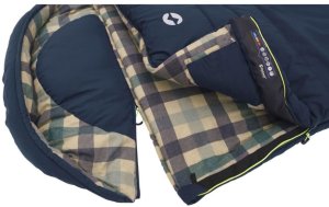 Outwell Śpiwór Camper Lux, zamek z prawej strony, niebieski 4