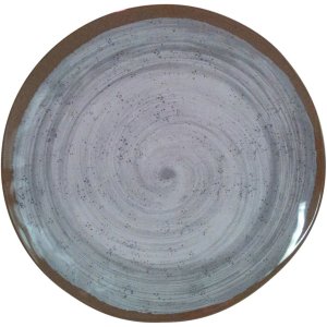 Bo-Camp 12-częściowa zastawa stołowa Halo, melamina szara i terakotowa 7