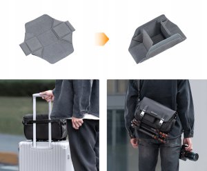Torba Kf Torba Fotograficzna Kabura 10l Foto Sling Aparat Dslr Dron Kamera Gimbal / Kf13.142 / Czarny 5