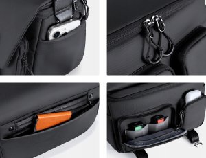 Torba Kf Torba Fotograficzna Kabura 10l Foto Sling Aparat Dslr Dron Kamera Gimbal / Kf13.142 / Czarny 9