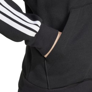 Adidas Bluza damska adidas Essentials 3 Stripes Full Zipp Hoodie czarna JE1283 L 6