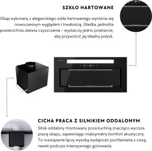 Okap kuchenny GLOBALO Silentio 60.2 Black + Turbina TW 2.1 one size 3