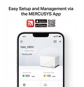 Mercusys Halo H85X(2-pack) AX3000 Whole Home Mesh Wi-Fi 6 System | Mercusys 9