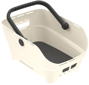 Basil Kosz na tylny bagażnik BASIL CENTO NEO rear bicycle basket MIK Hooks System off-white 3