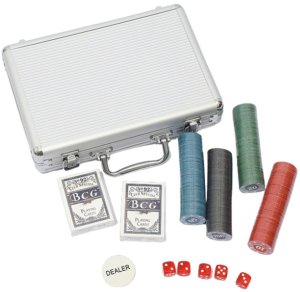 LeanToys Zestaw Do Gry W Pokera Profesjonalny Aluminiowa Walizka 500 el. 2