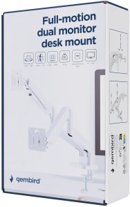 Gembird Uchwyt biurkowy na 2 monitory do 17" - 32" (MA-DA2-06-W) 5