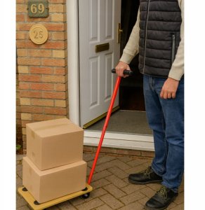 PLATFORMA TRANSPORTOWA Z DYSZLEM DO 200KG, 57,5x30,0cm 6