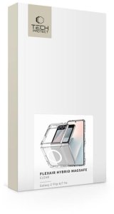 TECH-PROTECT FLEXAIR HYBRID MAGSAFE GALAXY Z FLIP 6 / 7 FE CLEAR 5