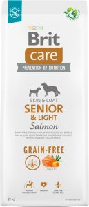 BRIT CARE Dog Grain-free Senior & Light Salmon 2x12kg 2
