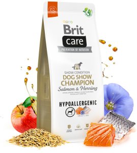 BRIT CARE Dog Hypoallergenic Dog Show Champion Salmon & Herring 2x12kg 3