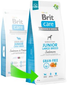 BRIT CARE Dog Grain-free Junior Large Breed Salmon 2x12kg 4
