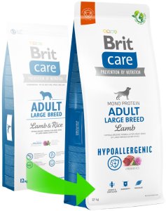 BRIT CARE Dog Hypoallergenic Adult Large Breed Lamb 2x12kg 4
