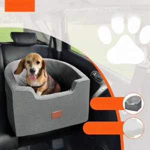 Fotelik samochodowy XL dla psa kota Transporter samochodowy Ciemnoszary 13