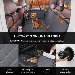 Pokrowiec na Fotel Samochodowy dla Psa do Ciężarówki 4