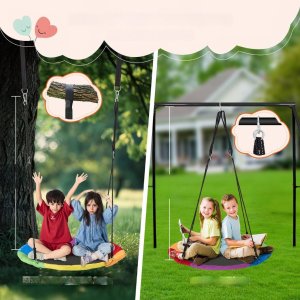 Okrągła Huśtawka Ogrodowa Pająk 12