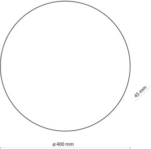 Kinkiet TK Lighting Lampa ścienna koło Luna 6014 okrągły metalowy czarny 3