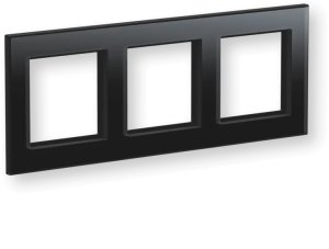 Homematic IP Glasrahmen   3-fach, schwarz 2