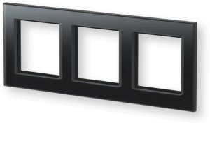 Homematic IP Glasrahmen   3-fach, schwarz 3