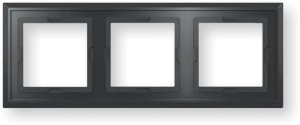Homematic IP Glasrahmen   3-fach, schwarz 5