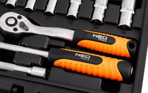 Zestaw kluczy nasadowych 1/4", 23 szt., satynowy 10-231 7