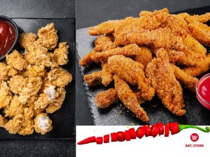 Zestaw chrupiąca panierka i marynata mieszanka przypraw do chrupiącego kurczaka ostry chilli na 1 kg chicken 150g 4