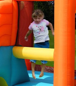 Dmuchany duży zamek GIGANT trampolina HappyHop 8