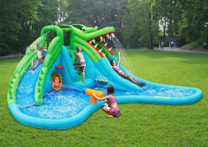 Dmuchany duży zamek KROKODYL trampolina HappyHop 10