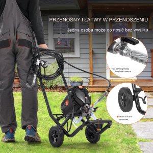 Agregat malarski pistolet malarski agregat do malowania 750 W 4