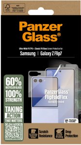 PanzerGlass Protective Set FlipFoldFlex 2-in-1 Classic Fit Glass + Ultra-Wide Fit TPU Film for Samsu 3