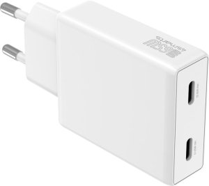 Ładowarka 4smarts Ładowarka sieciowa PDPlug Slim Dual 65W GaN 2xUSB-C biały 3
