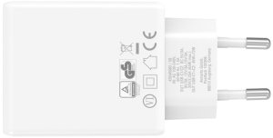 Ładowarka 4smarts Ładowarka sieciowa PDPlug Slim Dual 65W GaN 2xUSB-C biały 5