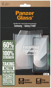 PanzerGlass Zestaw ochronny FlipFoldFlex 2w1 Szkło Classic Fit + Folia Ultra-Wide Fit TPU do Samsung Galaxy Fold7 3