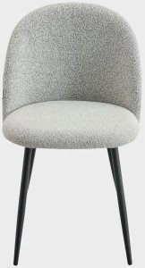 Krzesło tapicerowane  FRESCA Jasnoszare  HOMLA 2