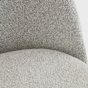 Krzesło tapicerowane  FRESCA Jasnoszare  HOMLA 4