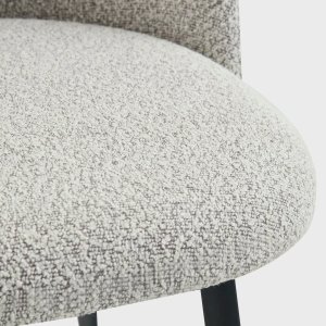 Krzesło tapicerowane  FRESCA Jasnoszare  HOMLA 5