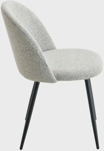 Krzesło tapicerowane  FRESCA Jasnoszare  HOMLA 6
