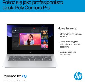 Laptop HP HP OmniBook 7 NGAI 17-dc0219nw Copilot+ PC Intel Core Ultra 5 226V 43,9 cm (17.3") Ekran dotykowy Full HD 16 GB LPDDR5x-SDRAM Wi-Fi 7 (802.11be) Windows 11 Home 13