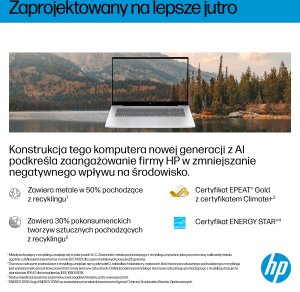 Laptop HP HP OmniBook 7 NGAI 17-dc0219nw Copilot+ PC Intel Core Ultra 5 226V 43,9 cm (17.3") Ekran dotykowy Full HD 16 GB LPDDR5x-SDRAM Wi-Fi 7 (802.11be) Windows 11 Home 14